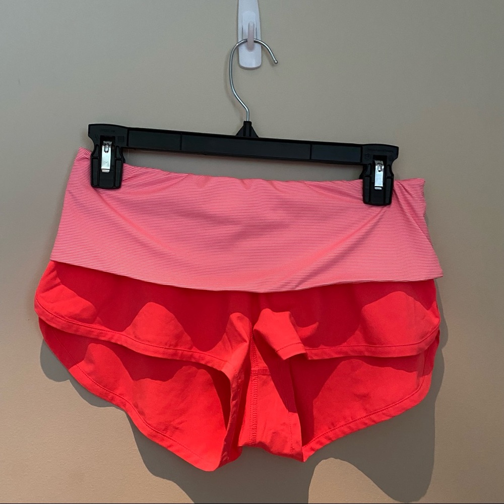 Pink LuLuLemon swim shorts
